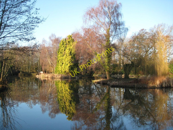 Photo 6"x4" Lake at Botleigh Grange Hotel Broadoak\/SU5013 c2010