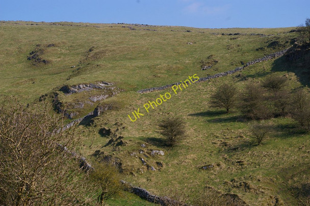 Photo 6"x4" Dovedale: side dale, on the tops above the east side of the main Dale Milldale c2010