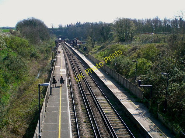 Photo 6"x4" Higham Station, looking south-east from the road bridge Higham\/TQ7171 c2007