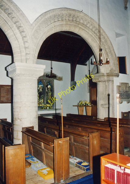 Photo 6"x4" All Saints Wittering - North arcade Wittering c1994