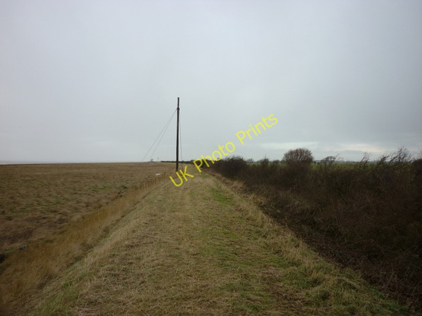 Photo 6"x4" Walking northwest on the north bank at West Bank Sunk Island c2011