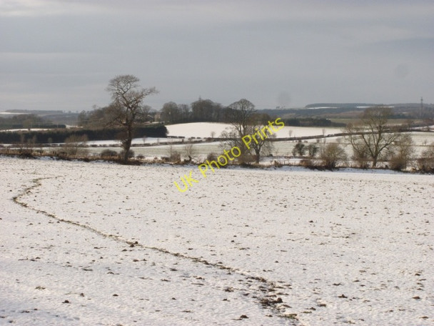 Photo 6"x4" Snow covered fields, Swinton Swinton\/NT8347 c2011