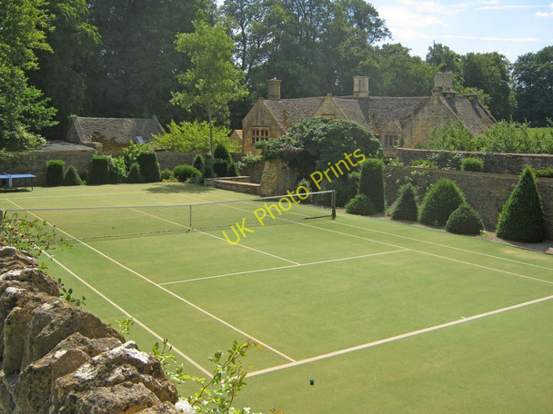 Photo 6"x4" Tennis court at Manor Farm Temple Guiting c2010