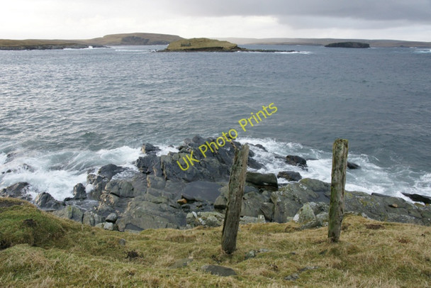 Photo 6"x4" Round Holm from north of Westing beach Westing\/HP5705 c2011