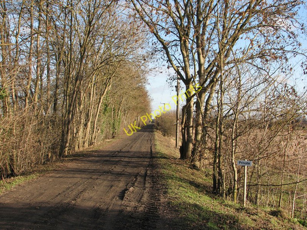 Photo 6"x4" Track of the Mildenhall branch line Fen Ditton c2011