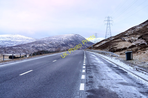 Photo 6"x4" A9 dual-carriageway near Dalnaspidal Craig Chaorach c2011