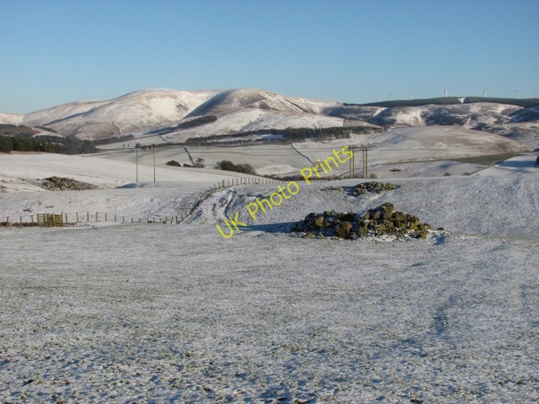 Photo 6"x4" Clearance cairns, Hattonknowe Hattonknowe c2011