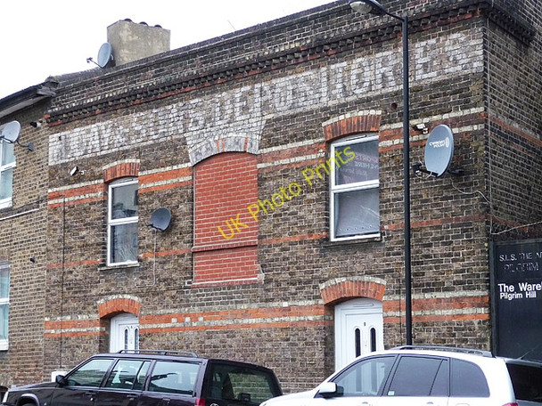 Photo 6"x4" Ghost sign, Pilgrim Hill Streatham c2011