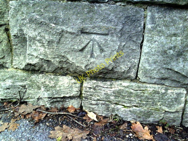 Photo 6"x4" Benchmark on railway bridge, Chickerell Road Weymouth\/SY6779 c2010