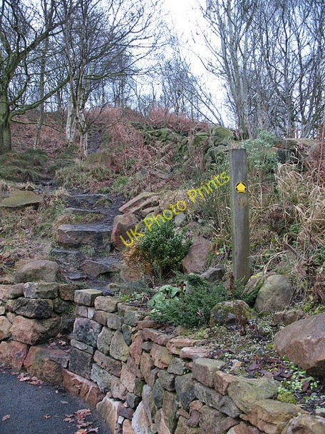 Photo 6"x4" Steps up to the ridge Biddulph c2010