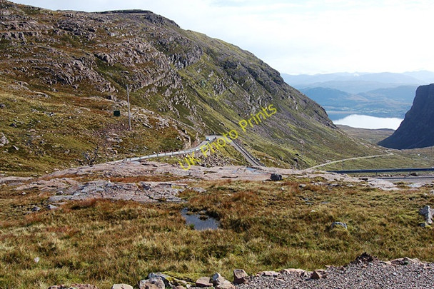 Photo 6"x4" Hairpin near the high point of the Bealach na Ba Loch Dithreabn na Cuileige c2006