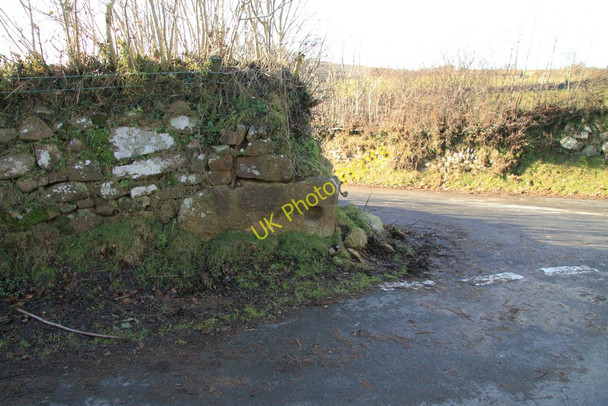 Photo 6"x4" Stone gatehanger Higher Dunstone c2011