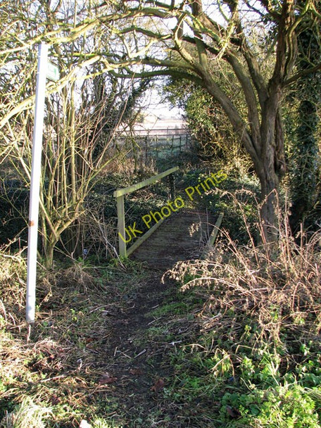 Photo 6"x4" Footbridge over a ditch beside North Road Gedney Hill c2011