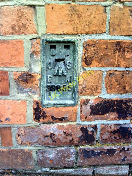 Photo 6"x4" Benchmark on The Lord Wimborne pub (former library) Poole\/SZ0191 c2011