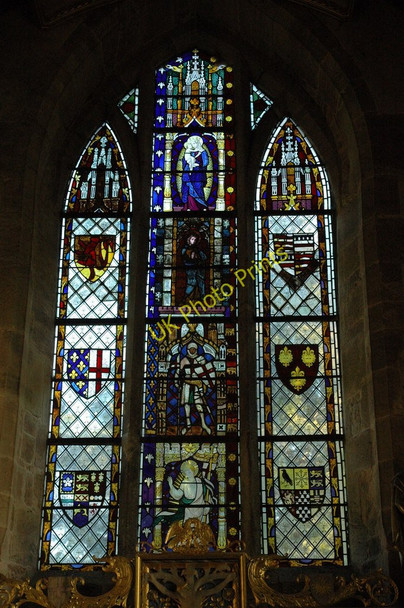 Photo 6"x4" East window, Brinsop church Brinsop c2011
