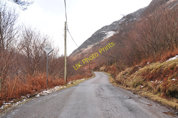 Photo 6"x4" Minor road from Letters to Inverbroom Letters c2011