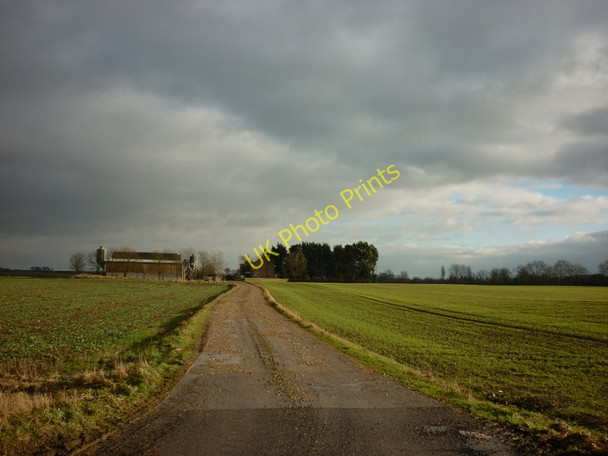Photo 6"x4" The road to Moorside Farm off the A165 Brandesburton c2011