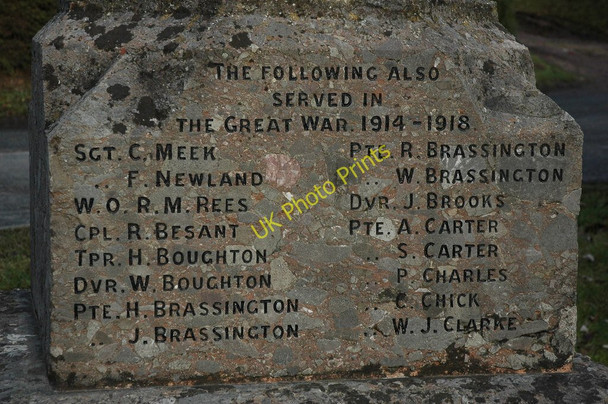 Photo 6"x4" Names on war memorial, Upleadon Upleadon c2011