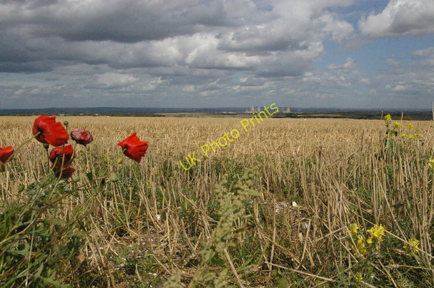 Photo 6"x4" Looking north off the Ridgeway at Bury Down Chilton\/SU4885 c2009