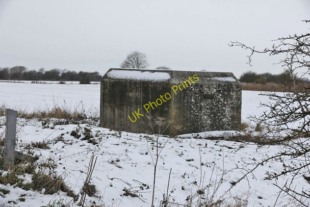 Photo 6"x4" Pillbox by the bend Buckland Marsh c2010