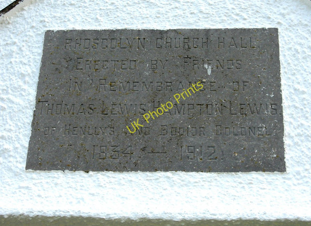 Photo 6"x4" Neuadd  Santes Gwenfaen\/St. Gwenfaen's Hall (4) - dedication stone, Rhoscolyn, Ynys Gybi\/Holy Island Rhoscolyn c2010
