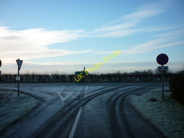 Photo 6"x4" Joining the A158, Skegness to Lincoln Road Baumber c2011