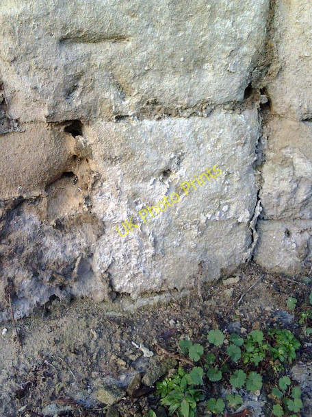 Photo 6"x4" Benchmark on wall of churchyard of St Nicholas's Church on Church Hill Forest Hill\/SP5807 c2011