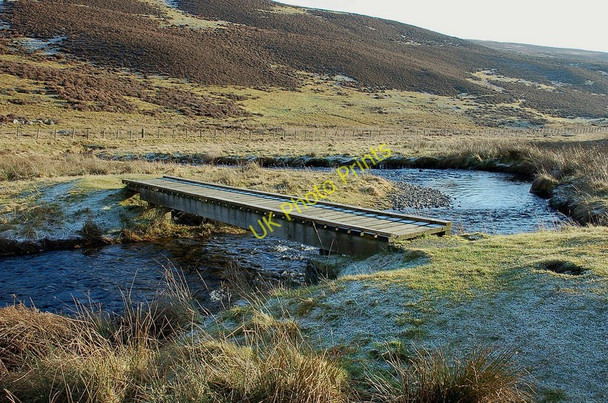 Photo 6"x4" Footbridge over the Meldon Burn Upper Kidston c2011