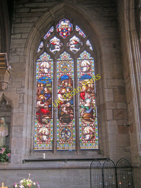 Photo 6"x4" Stained glass window in St Andrew's Church Kegworth c2011