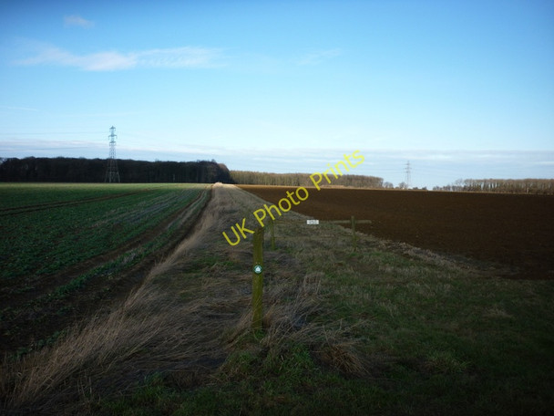 Photo 6"x4" A footpath to Santon Woods Broughton\/SE9608 c2011