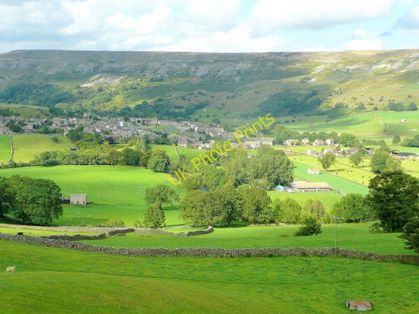 Photo 6"x4" View over Reeth Grinton c2010