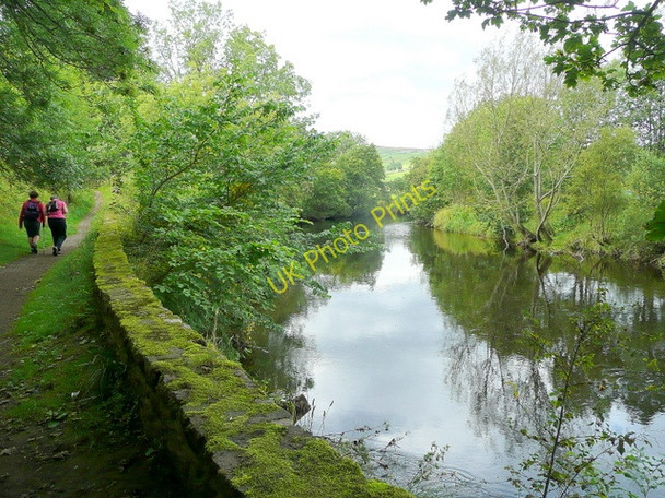 Photo 6"x4" River Swale west of Grinton Grinton c2010