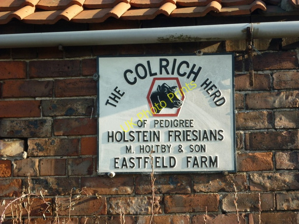 Photo 6"x4" The farm sign at Eastfield Farm, Arram Aike c2011