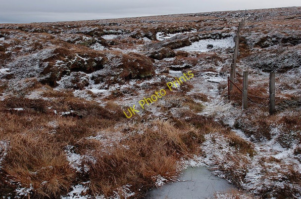 Photo 6"x4" Peat hags on Blackhope Scar Blackhope Scar c2011