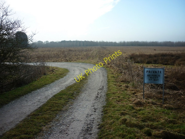Photo 6"x4" The way to Waterloo Farm, south of Leven canal Aike c2011