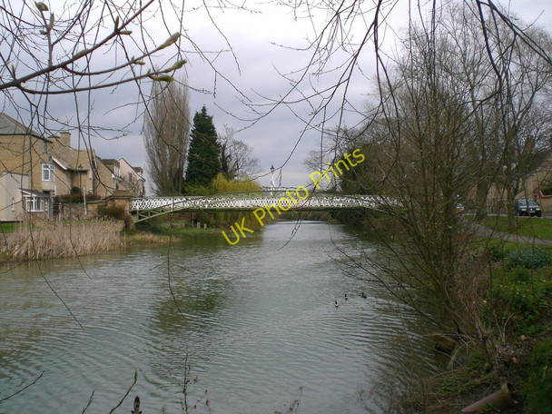 Photo 6"x4" The Albert Bridge, Stamford, seen from the 'Sensory Garden' Stamford\/TF0207 c2008