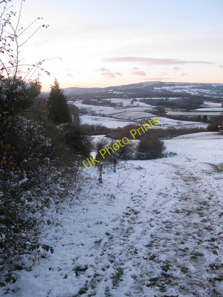 Photo 6"x4" Ynysyfro and Twm Barlwm in the Snow Newport\/Casnewydd c2010