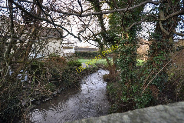 Photo 6"x4" The view downstream from Heanton Bridge on Knowl Water Wrafton c2011
