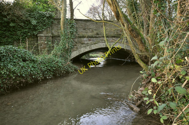 Photo 6"x4" Heanton bridge on Knowl Water as seen from upstream Wrafton c2011
