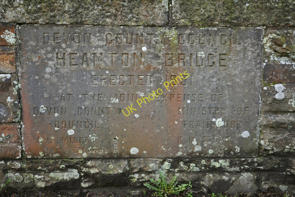 Photo 6"x4" A plaque on Heanton Bridge Wrafton c2011