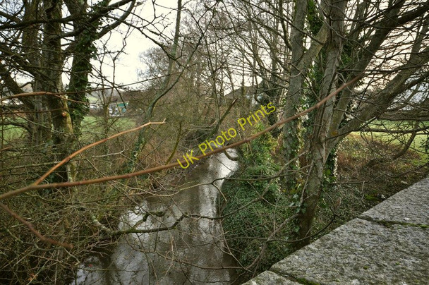 Photo 6"x4" The view upstream from Heanton Bridge on Knowl Water Wrafton c2011