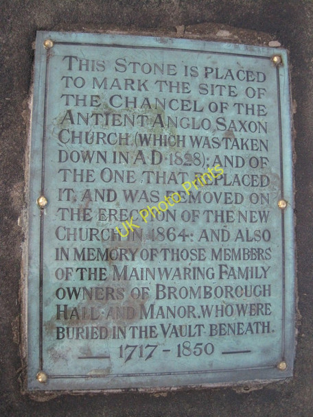 Photo 6"x4" Plaque, St Barnabas' Church Bebington c2011