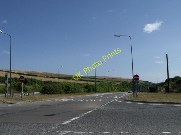 Photo 6"x4" Road junction of minor road and A273 at Pyecombe Pyecombe c2010
