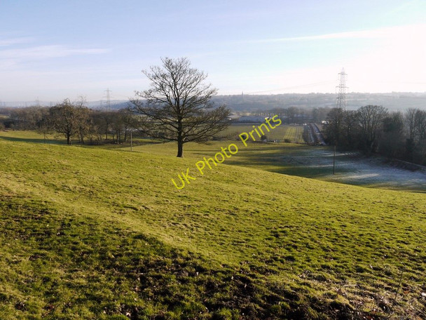 Photo 6"x4" Pasture below Heddon Hall Ryton\/NZ1564 c2011