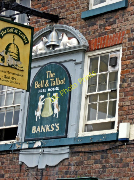 Photo 6"x4" The Bell and Talbot (2) - detail, 2 Salop Street Bridgnorth c2010