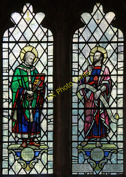Photo 6"x4" St Mary-at-Finchley, Hendon Lane - Stained glass window Finchley c2011