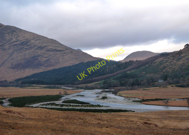 Photo 6"x4" The final meanders of the River Etive Kinlochetive c2009