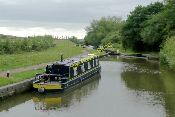 Photo 6"x4" Worcester and Birmingham Canal at Tardebigge Locks Upper Gambolds c2010