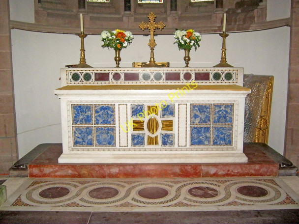Photo 6"x4" Altar at St Catherine's Church Hoarwithy c2011