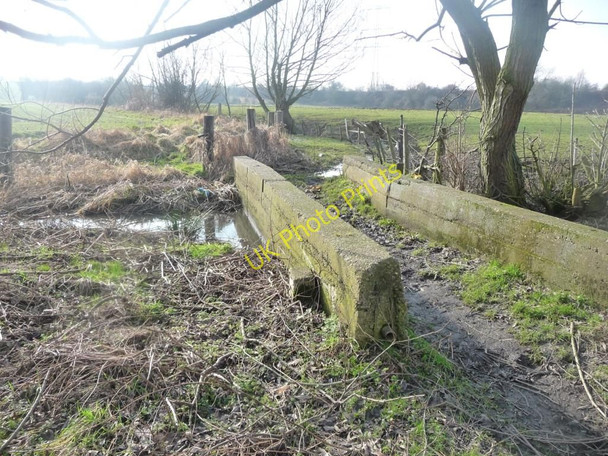 Photo 6"x4" Footbridge across nameless dike Royston\/SE3511 c2011